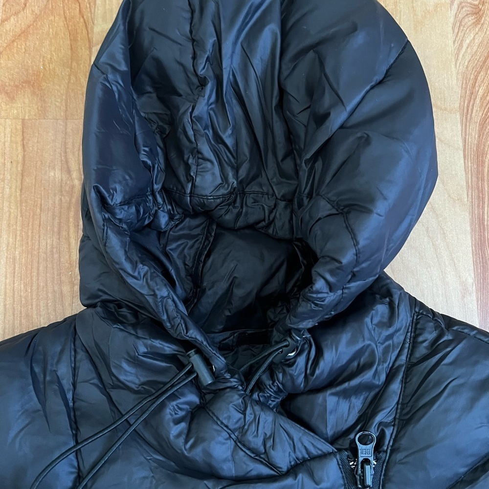 Halogen Black Puffer Down Jacket sz Small - Picture 5 of 14